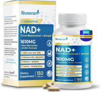 Ultra NAD+ 1610Mg - 13-In-1 Formula with Resveratrol, Coq10, Shilajit - Max Absorption - Made in USA - 150 Capsules - Non-Gmo, Gluten-Free, Lab Tested
