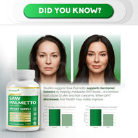 Ultra Saw Palmetto - 13-In-1 with DIM, Nettle, Pumpkin Seed, Collagen, Vitex - Max Absorption - Made in USA - 150 Capsules - Non-Gmo, Gluten-Free, Lab Tested