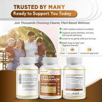 Ultra Ceylon Cinnamon - 13-In-1 with Berberine, Apple Cider Vinegar, Turmeric, Bitter Melon - Max Absorption - Made in USA - 180 Capsules - Non-Gmo, Gluten-Free, Lab Tested