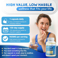 Ultra Cortisol Health - 13-In-1 with Ashwagandha, Phosphatidylserine, L-Theanine, Rhodiola - Max Absorption - Non-Gmo, Gluten-Free, Lab Tested - Made in USA (150 Count (Pack of 1))