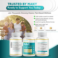 Ultra NAC - 12-In-1 with Milk Thistle, Grape Seed, Quercetin, Turmeric – Max Absorption - Non-Gmo, Gluten-Free, Lab Tested - Made in USA (180 Count (Pack of 1))