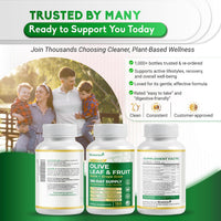 Premium Olive Leaf & Fruit - 13-In-1 with Rutin, Grape Seed, Astaxanthin, PQQ - Max Absorption - 150 Capsules - Made in the USA - Non-Gmo, Gluten-Free, Lab Tested