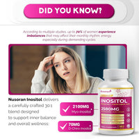 Ultra Inositol 2580Mg - 14-In-1 with Berberine, Alpha Lipoic Acid, Chasteberry, DIM - Max Absorption - Made in USA - 180 Capsules - Non-Gmo, Gluten-Free, Lab Tested