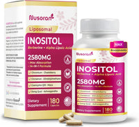 Ultra Inositol 2580Mg - 14-In-1 with Berberine, Alpha Lipoic Acid, Chasteberry, DIM - Max Absorption - Made in USA - 180 Capsules - Non-Gmo, Gluten-Free, Lab Tested